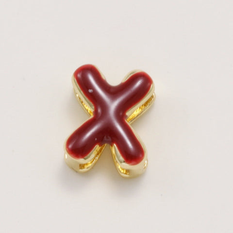 Fashionable Colorful Oil-Drip Letter Pendant Necklace