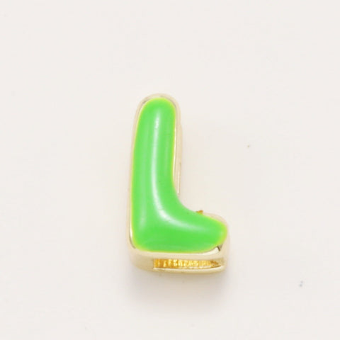 Fashionable Colorful Oil-Drip Letter Pendant Necklace