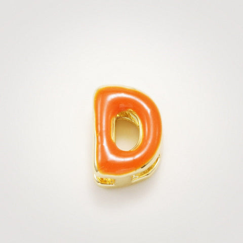 Fashionable Colorful Oil-Drip Letter Pendant Necklace