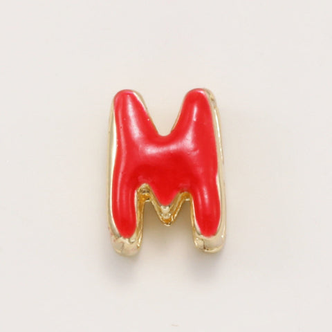 Fashionable Colorful Oil-Drip Letter Pendant Necklace