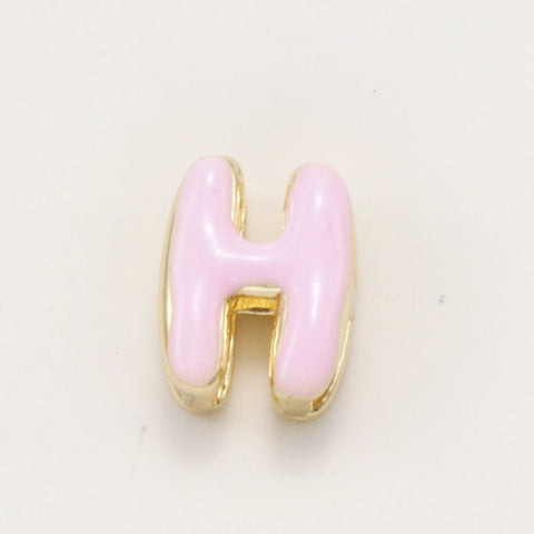 Fashionable Colorful Oil-Drip Letter Pendant Necklace