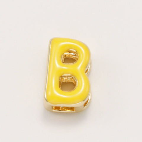 Fashionable Colorful Oil-Drip Letter Pendant Necklace