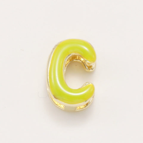 Fashionable Colorful Oil-Drip Letter Pendant Necklace