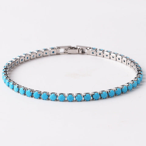Womens Fashion Square Crystal Zircon Necklace