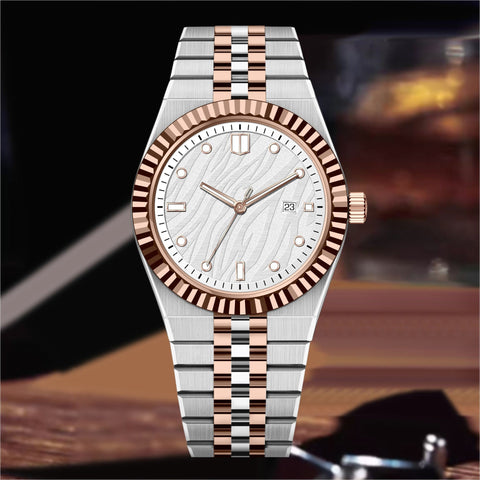 High-End Business Steel-Strap Mens Quartz Watch