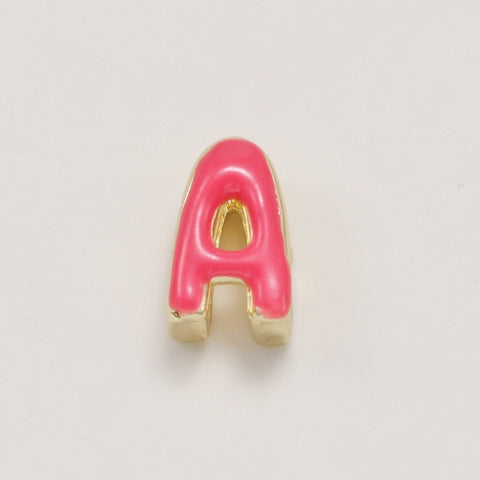 Fashionable Colorful Oil-Drip Letter Pendant Necklace