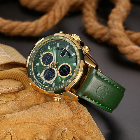 Waterproof Luminous Multifunctional Quartz Digital Watch