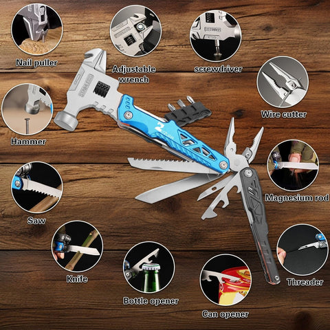 18-in-1 Pro Stainless Steel Multitool Pliers (Blue) 🔥