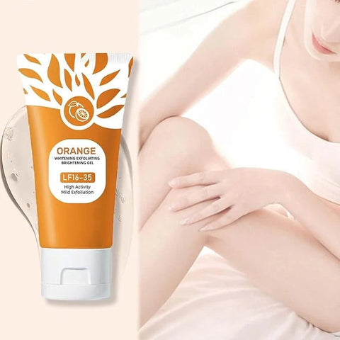 Orange Brightening Exfoliating Gel – Deep Cleansing & Whitening Face Scrub (Vitamin C Infused)