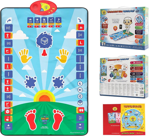 Interactive Kids Prayer Mat – Islamic Learning Salah Mat with Audio Guide | Educational Prayer Rug for Children
