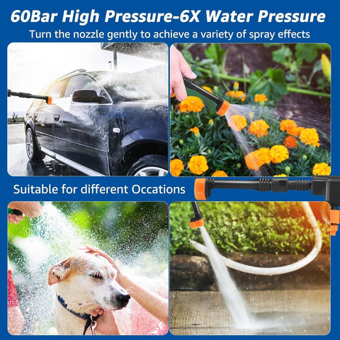 TurboFlow Cordless High Pressure Washer Gun 🚀