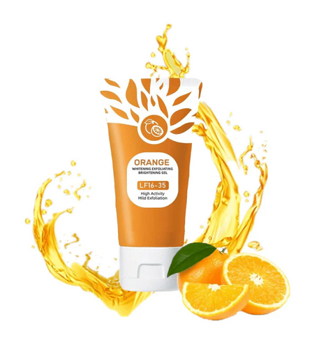 Orange Brightening Exfoliating Gel – Deep Cleansing & Whitening Face Scrub (Vitamin C Infused)